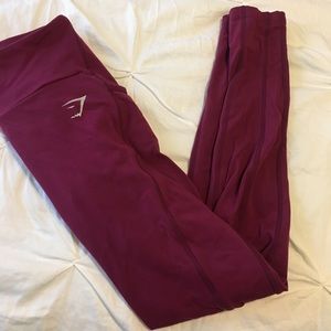 Gymshark deep plum aspire leggings